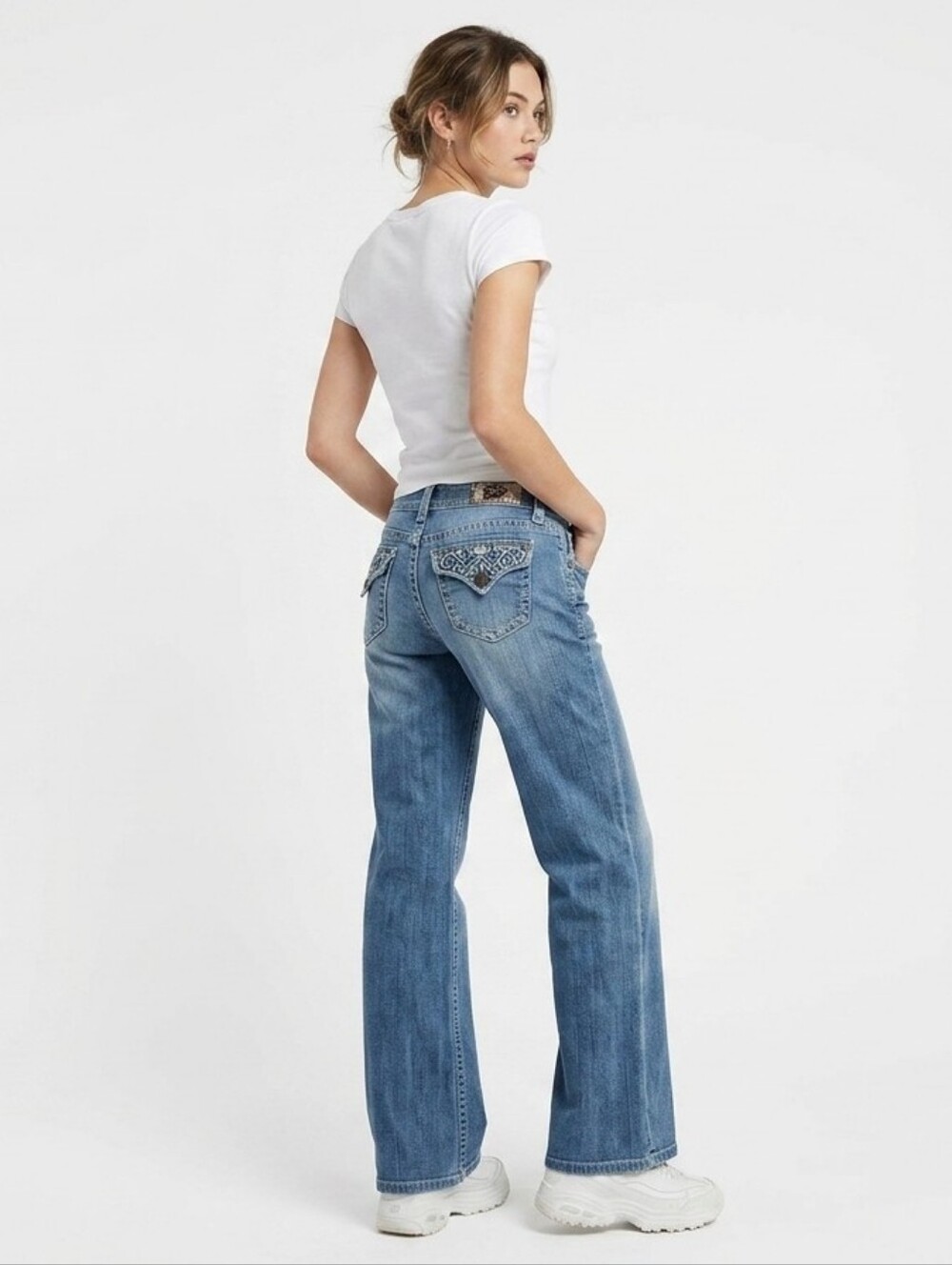 Vintage Lucky Brand Sweet N Low BootCut Low Rise Y2K Flat Pockets size 8/29
